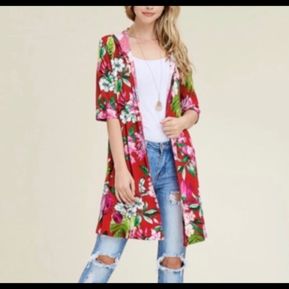 NWT BomBom open front cardigan top